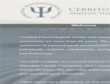 Tablet Screenshot of cerritospsychcenter.com